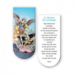  PRAYER TO SAINT MICHAEL THE ARCHANGEL MAGNETIC BOOKMARK (10 PC) 
